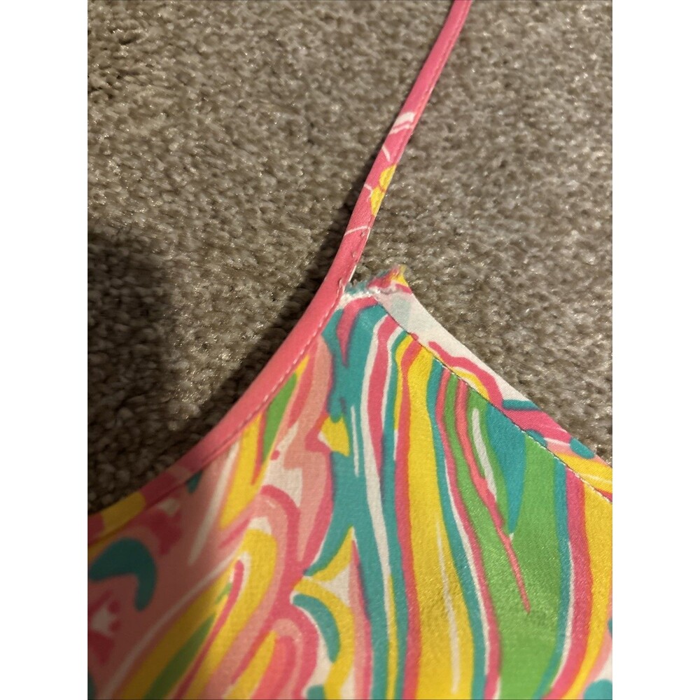 Lilly Pulitzer Double Trouble Silk Slip Dress Women’s Size XS - Picture 3 of 11
